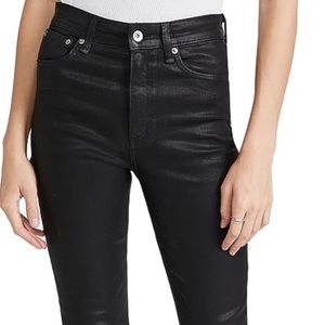 Rag & Bone Nina High rise black coated skinny jeans - NWT size 31